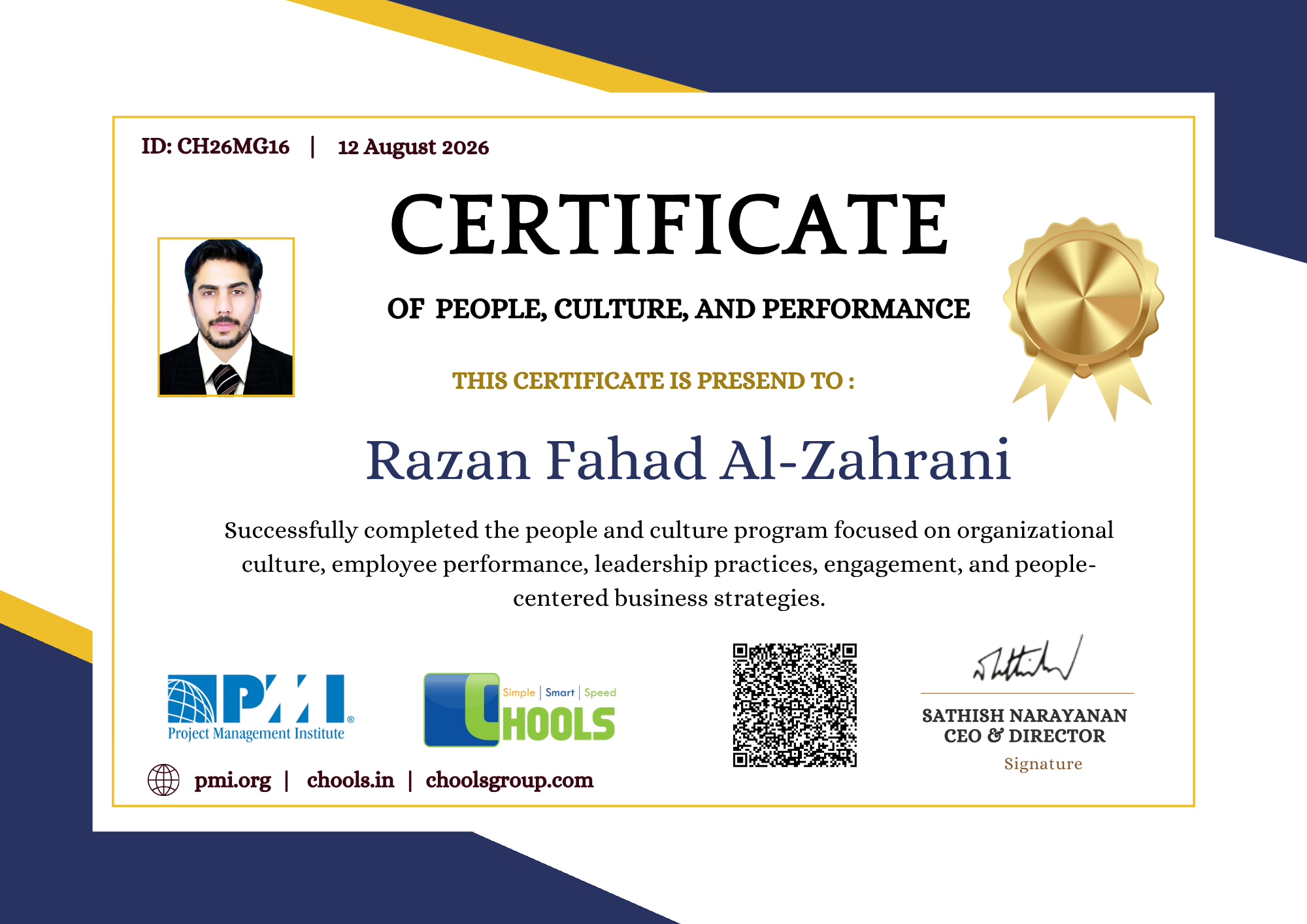 Management Programs Certificate